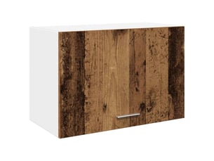 Meuble de rangement cuisine, armoire suspendue bois ancien 60x31x40cm bois d'ingénierie