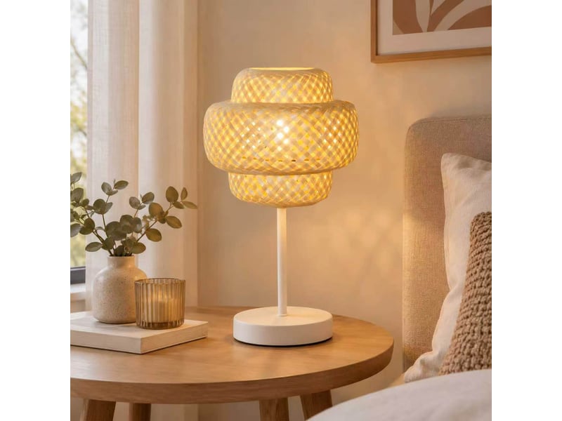 Lampe Bambou 36 cm naturel MANILLE - Conforama W