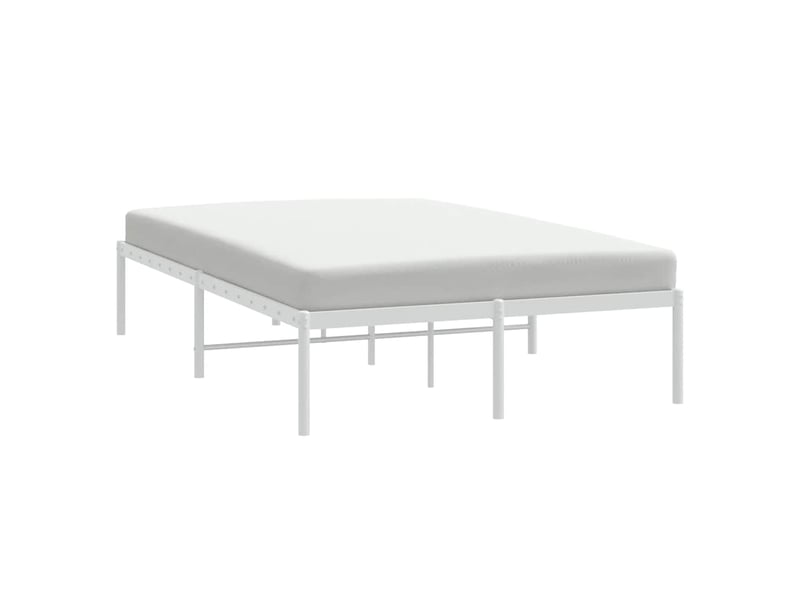  Lit double- lit adulte -  cadre de lit métal blanc 120x190 cm  - Conforama C