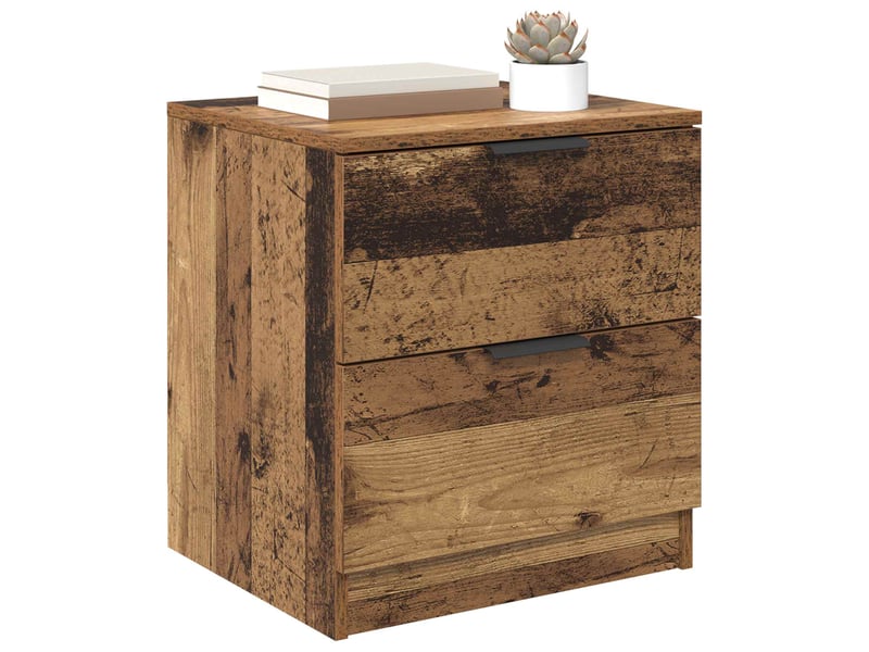 Table de chevet - cabinet de chevet - table de nuit 2 pc bois ancien 45 x 39 x 50cm - Conforama B