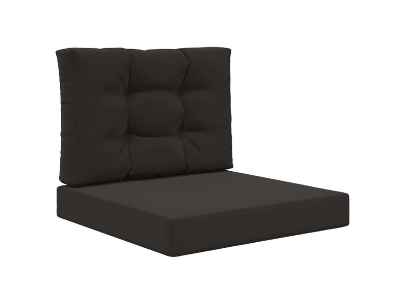  Coussin de canapé d'extérieur, coussin de chaise polyester noir 60 x 60 cm cf54126  - Conforama A