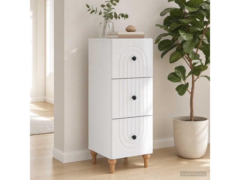 Armoire de rangement bureau, armoire à tiroirs 33 x 34.5 x 90 cm bois d'ingénierie shl9327 - Conforama D