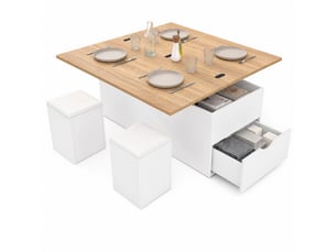 Table basse coloris blanc ID MARKET
