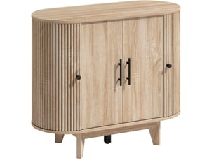 Buffet 4 porte(s)  0 tiroir(s) <strong>MIVRAY </strong> <strong></strong> - 90 cm coloris naturel 