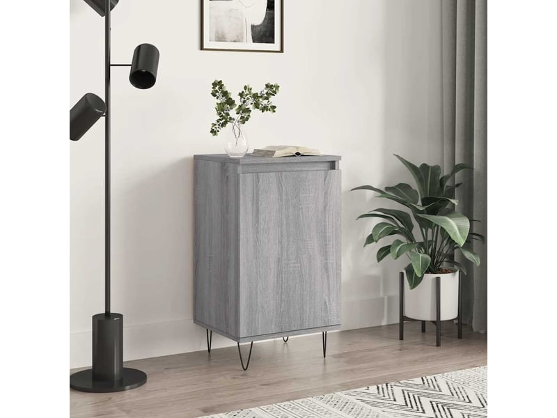  Buffet - bahut - meuble de rangement sonoma gris 40x35x70 cm bois d'ingénierie  - Conforama B