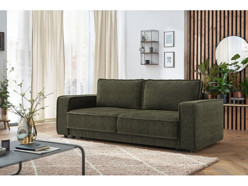  Bobochic canapé droit convertible coffre emile vert EMILE - Conforama A