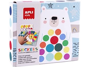 Creez avec des stickers  box ours