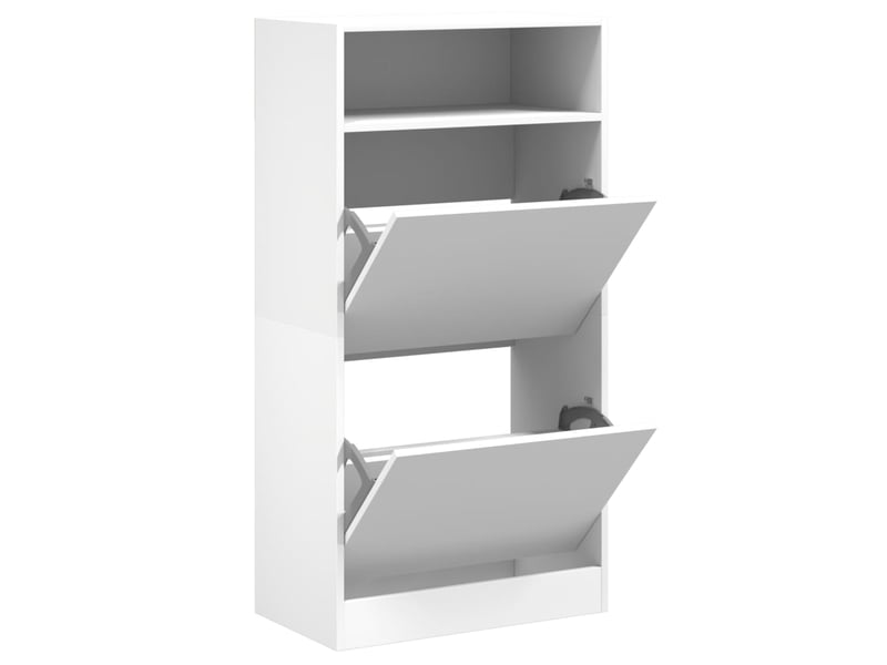  Meuble à chaussure | armoire à chaussures blanc 60x34x116 cm bois d'ingénierie  - Conforama A