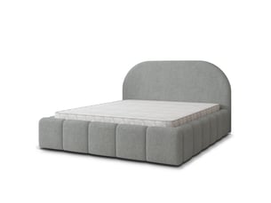 Lit coffre 200x200 cm MASSENO coloris gris