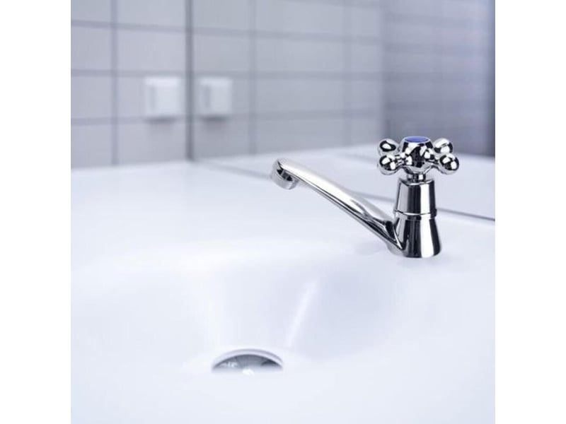  Mitigeur de lavabo moderne à poignée croisée – alliage de zinc – noyau en céramique – installation facile sans perçage – économie d'eau ERFDS-GXD00350-LSY - Conforama B