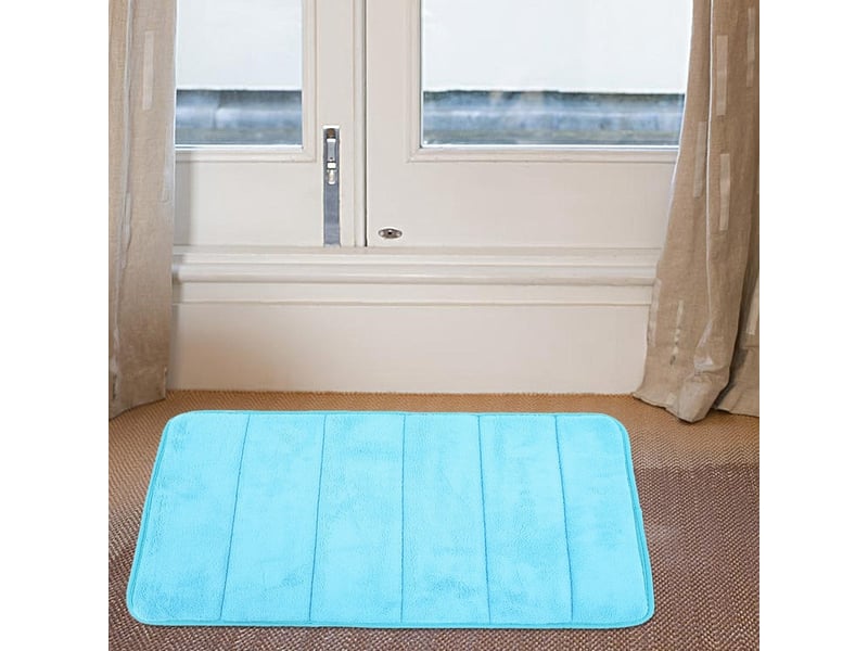  Tapis de bain antidérapant - bleu  - Conforama D