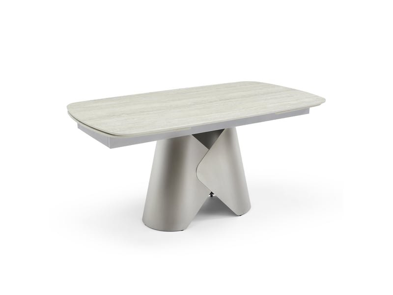  Table à manger extensible en céramique travertin travertin lace TE13TRAST - Conforama D