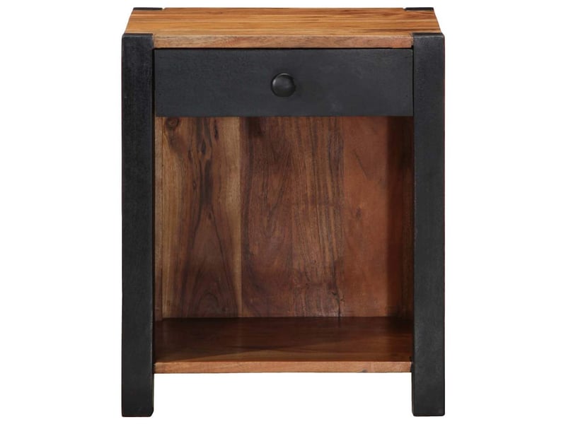  Table de chevet - cabinet de chevet - table de nuit 2 pc marron 40 x 35 x 50 cm  - Conforama E
