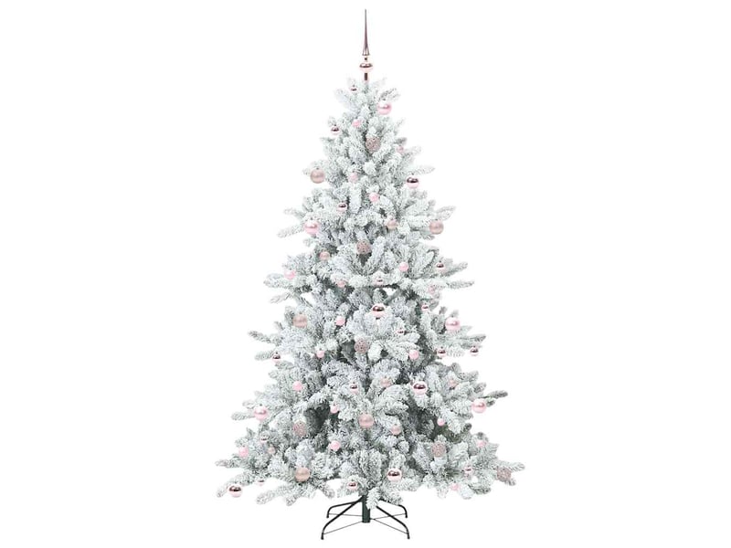  Sapin de noël, arbre de noël artificiel à branches articulées blanc 210 cm shl3756  - Conforama D