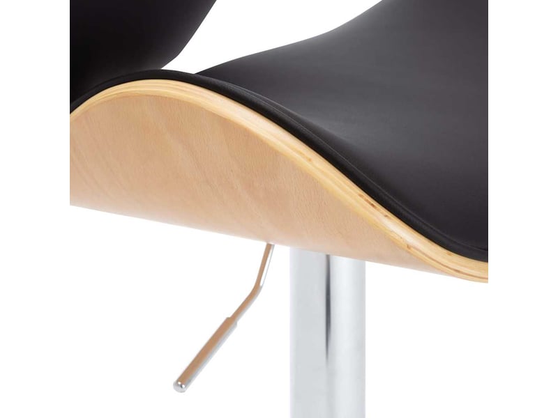  Tabouret de bar, chaise de bar noir similicuir shl1147  - Conforama E