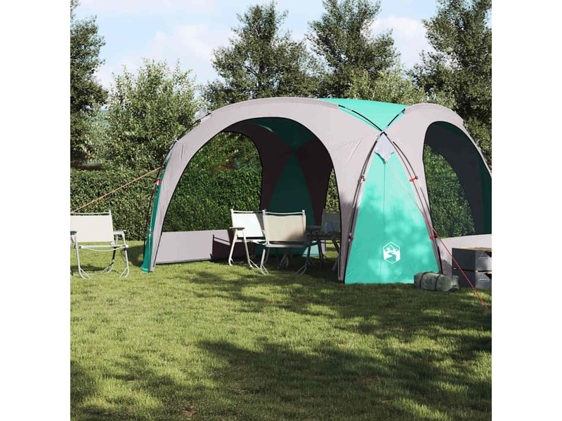  Tente de camping, tente de réception vert imperméable 455x455x240 cm  - Conforama C