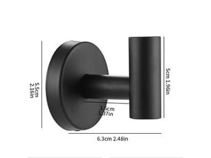 Porte-serviettes en acier inoxydable, porte-serviettes en papier, porte-toilettes, noir