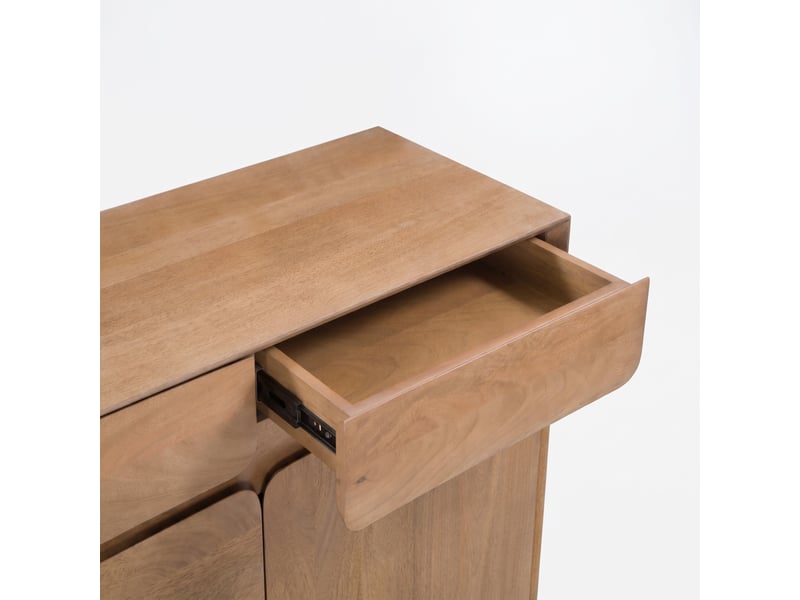 Buffet en bois de manguier marron clair-achille Achille - Conforama E
