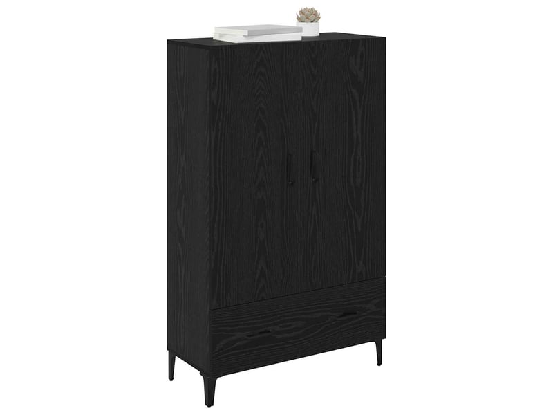  Buffet - haut armoire avec tiroir chêne noir 70 x 31 x 115 cm  - Conforama C