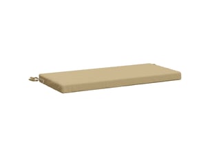 Coussin de banc, coussin d'assise, coussin de canapé soest 100 % polyester beige 60 x 40 x 5 cm cf53018