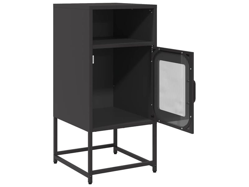  Table de chevet - cabinet de chevet - table de nuit noir 36x39x78 cm acier laminé à froid  - Conforama D