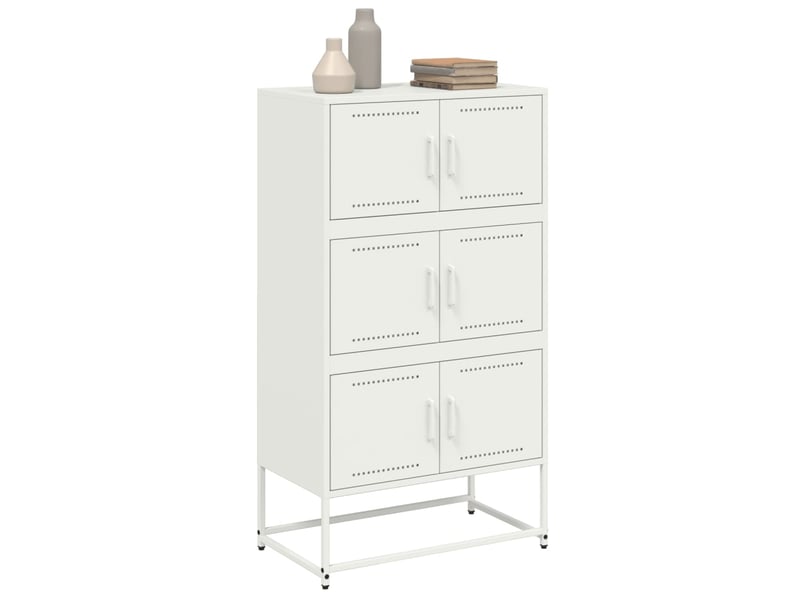  Buffet - bahut - meuble de rangement rose 68,5x38,5x123,5 cm acier  - Conforama D