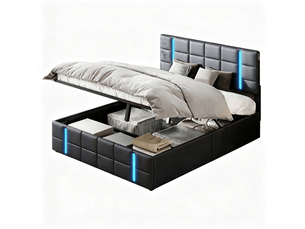 Lit coffre 160x200 cm    coloris noir