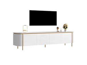 Meuble tv coloris blanc 180 cm NAHILIMI