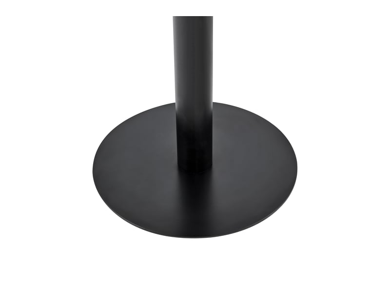  Table d'appoint ronde avec plateau effet marbre et piètement central en métal pour salon, chambre ou balcon  - Conforama E