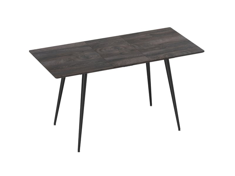  Table extensible pour 6 à 8 personnes avec rallonge dissimulée et pieds en acier pour salle à manger  - Conforama A