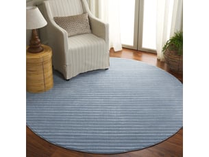 Tapis moderne en polypropylène bleu, 201 cm