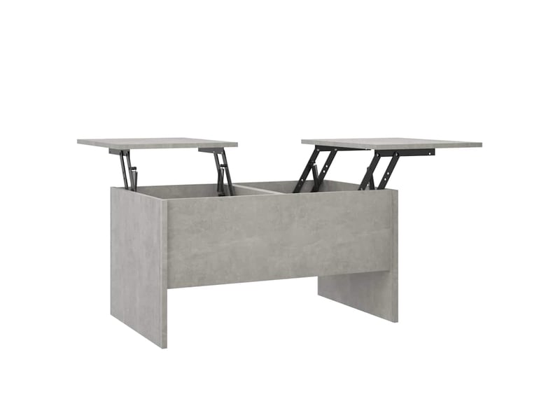 Table basse rectangulaire | table de salon gris béton 80x50x42,5 cm bois d'ingénierie  - Conforama A