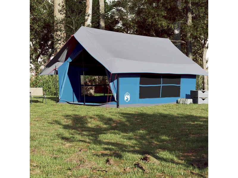 Tente de camping 5 personnes bleu imperméable shl64367 - Conforama D