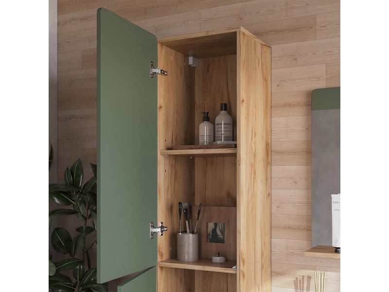  Vicco meubles bain, vertchêne doré, 4 pièces  - Conforama E