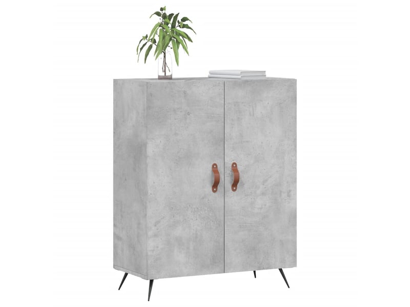  Buffet - bahut - meuble de rangement gris béton 69,5x34x90 cm bois d'ingénierie  - Conforama C