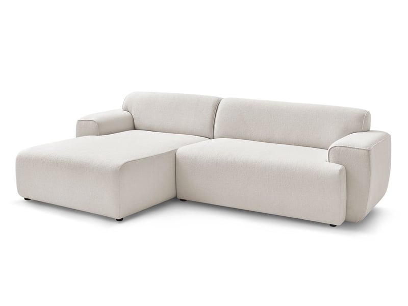  Bobochic canapé d'angle fixe marais beige  angle gauche MARAIS - Conforama A