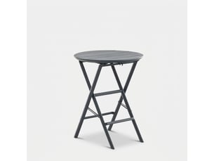 Petite table ronde pliante pour extérieur et intérieur 60 cm cervinia - anthracite