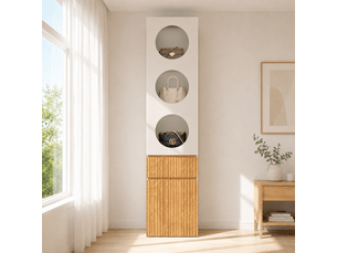 Armoire 2 porte(s) coulissante <strong></strong> <strong>OPULERANE TRADING LTD</strong> coloris gris largeur 50 cm