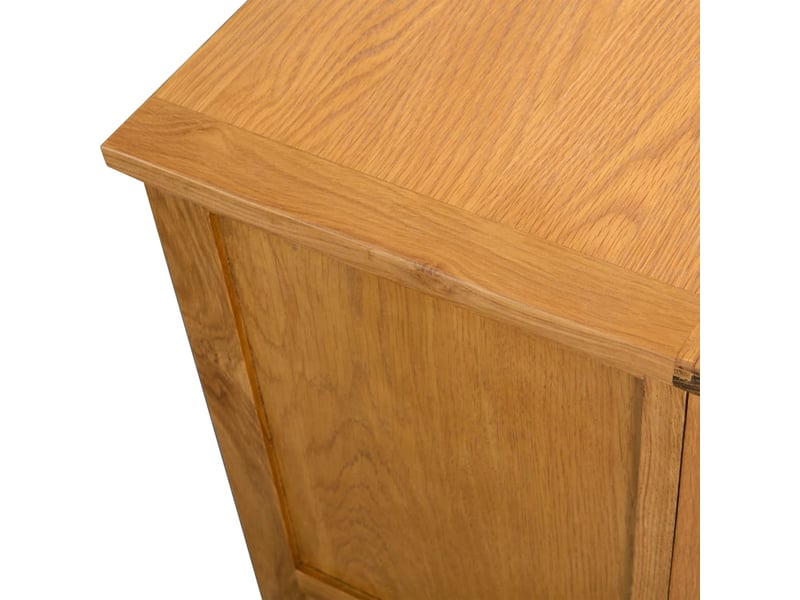  Meuble tv - banc tv - meuble de rangement 90x35x48 cm bois de chêne massif  - Conforama E