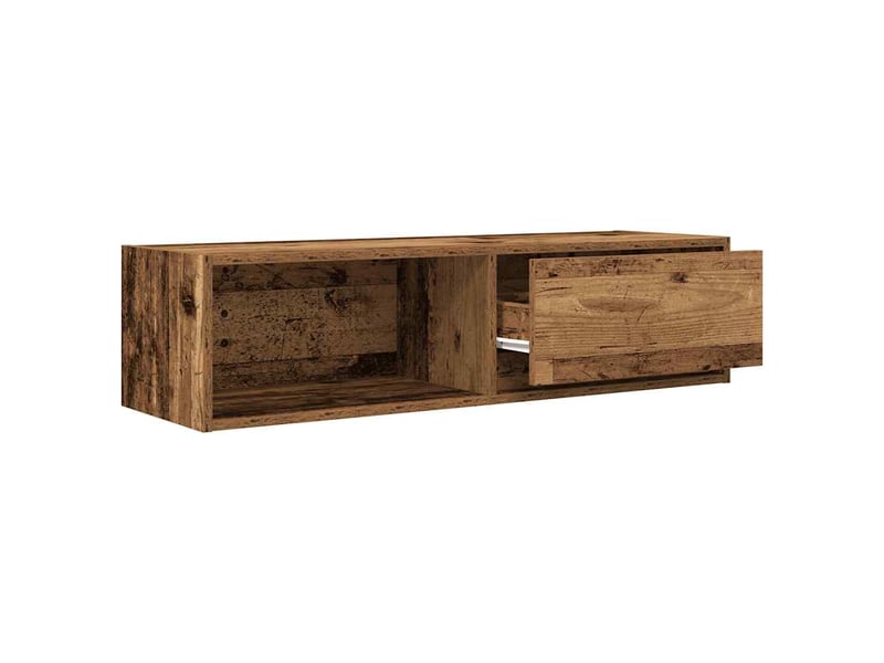  Meubles tv - banc tv - meuble de rangement 2 pcs vieux bois 100x31x25,5 cm bois d'ingénierie  - Conforama E