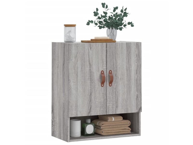  Armoire murale salon, meuble de rangement sonoma gris 60x31x70cm bois d'ingénierie shl1888  - Conforama C