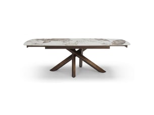 Table à manger extensible en céramique pandora pandora cast