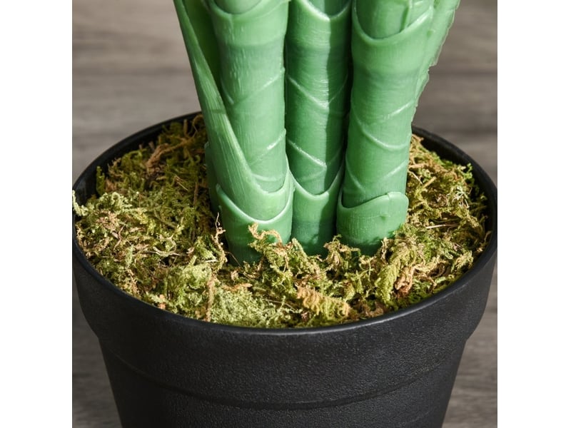  Palmier artificiel en pot 125 cm – vert – 18 palmes modelables, base stable et sans entretien intérieur  - Conforama D