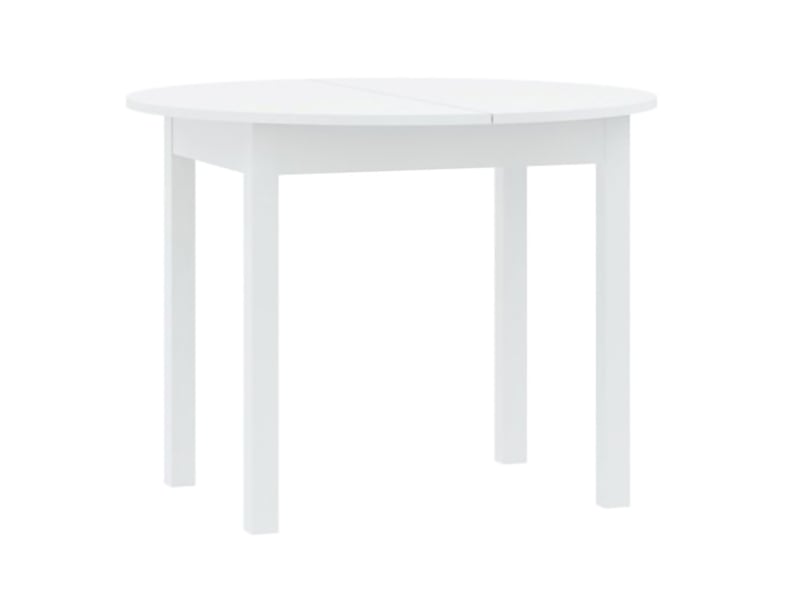  Table extensible liriteda, 6 places, 100x80x76h cm blanc Liriteda - Conforama D