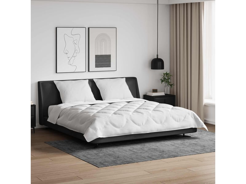 Duvet toutes saisons avec oreiller 3 pièces - couette blanc microfibre - Conforama B