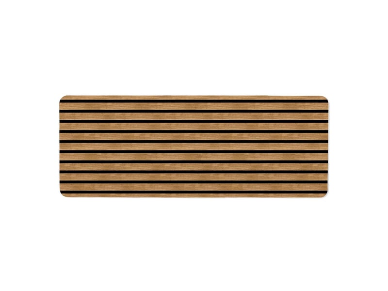  Tapis mousse effet bois lattae 45x120cm naturel  - Conforama A