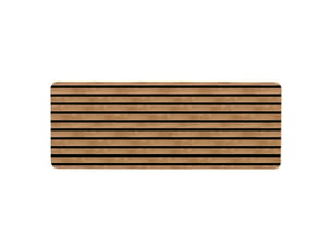 Tapis mousse effet bois lattae 45x120cm naturel