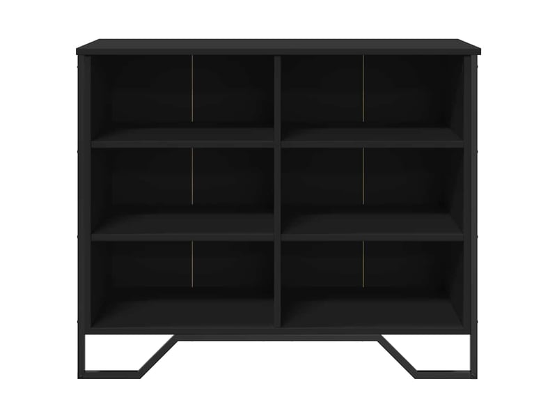 Buffet - bahut - meuble de rangement noir 91x35,5x74,5 cm bois d’ingénierie  - Conforama D