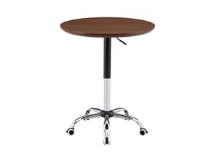 Table basse rond(e) coloris bois foncé WISHDOR - 70 cmx70 cm