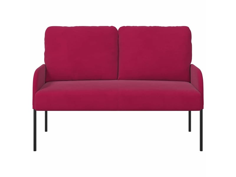  Canapé droit, sofa, canapés avec coussin 110cm bordeaux contreplaqué cf22372  - Conforama D